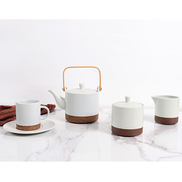 Japanese style porcelain ceramic coffee tea set custom afternoon tea sets with teapot